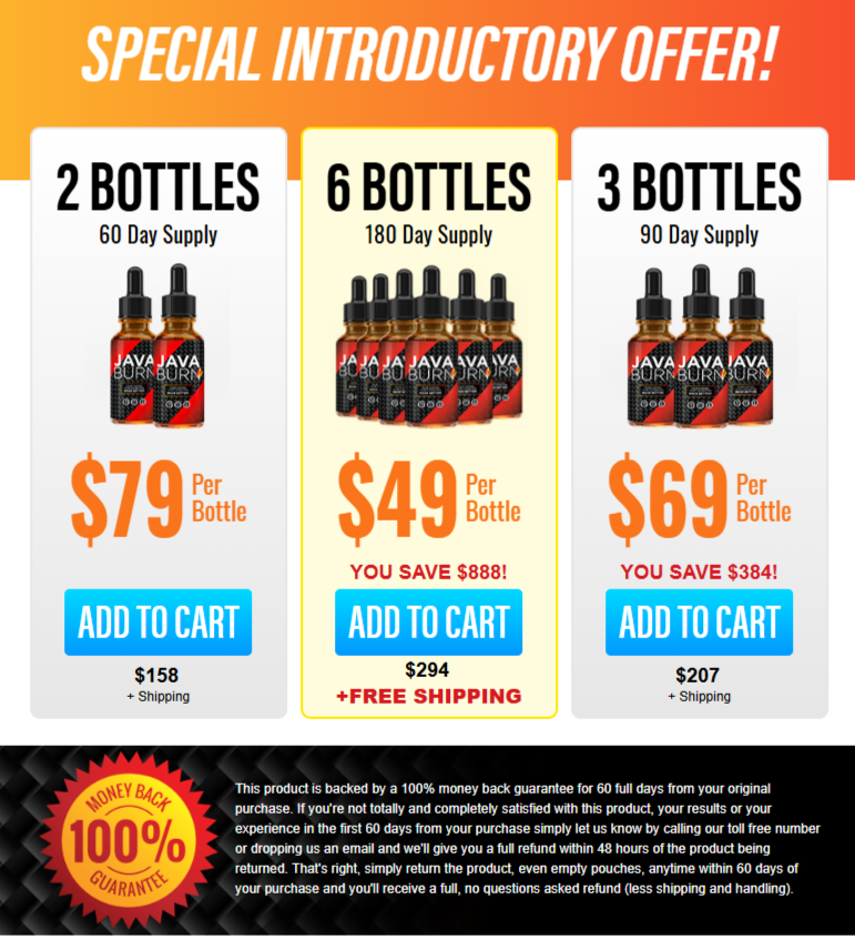 Java Burn 2.0 Tea Product Offer Page 1